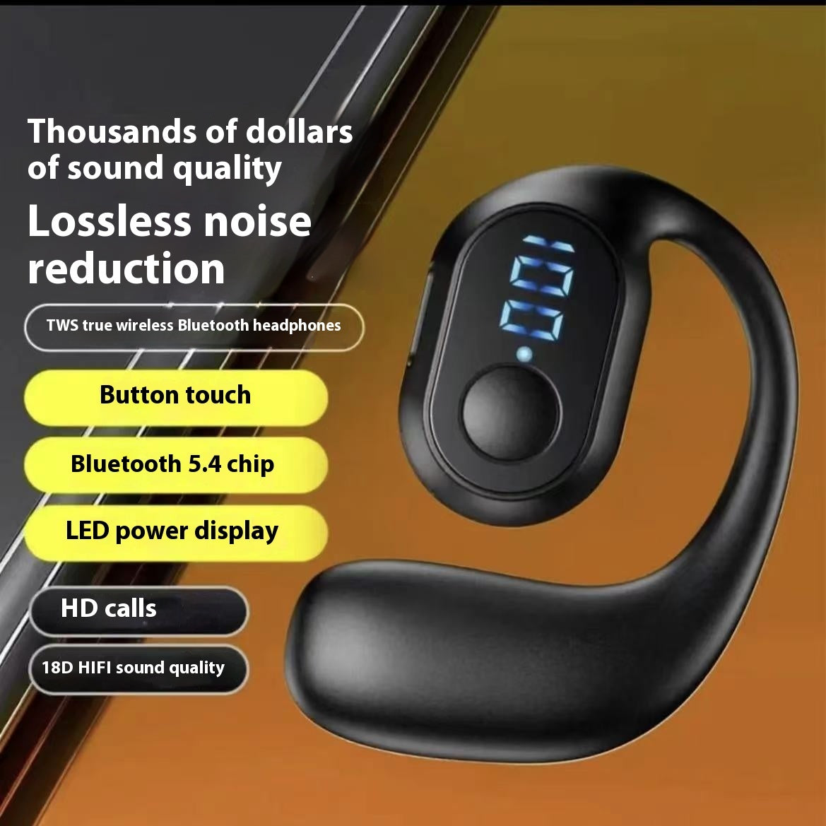 Wireless Headset Ear-mounted